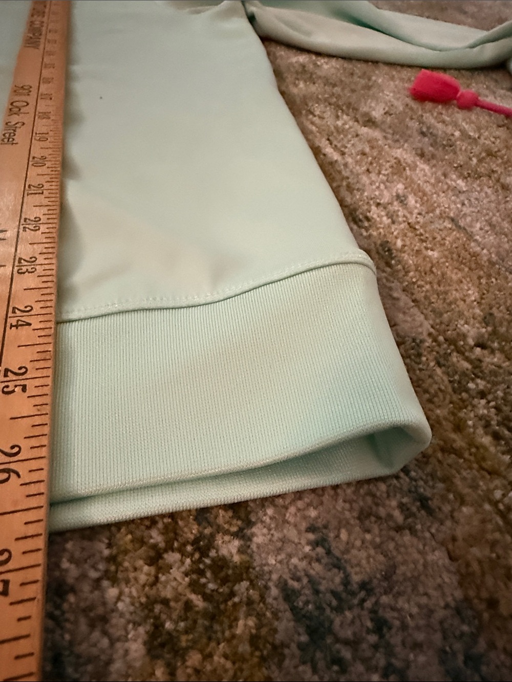 Southern Tide Mint Green Quarter-Zip Pullover with Navy Collar - Picture 8 of 9